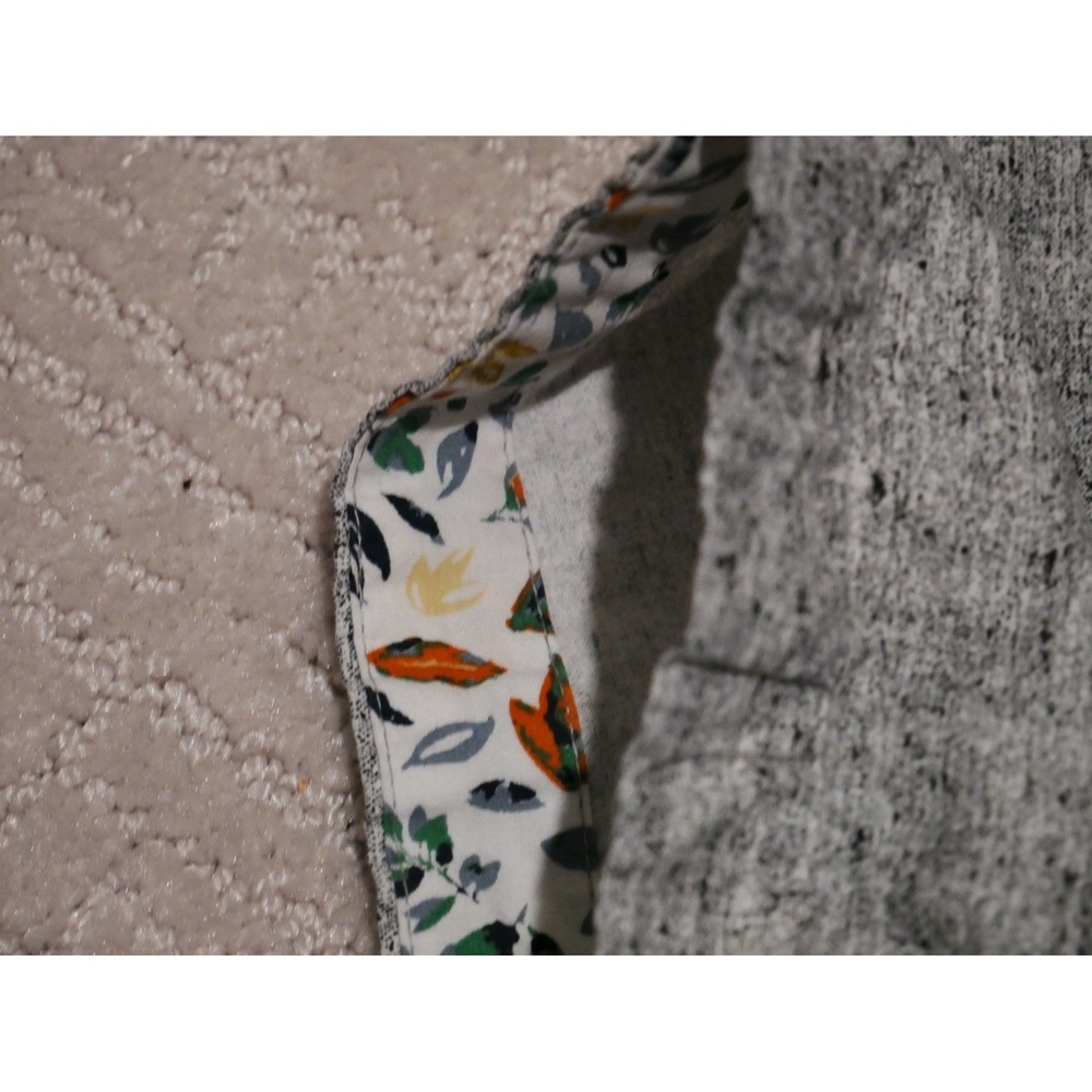 Denim & Flower Ricky Singh Mens Grey Space Dye Short Sleeve Button Down Shirt M - Picture 5 of 7